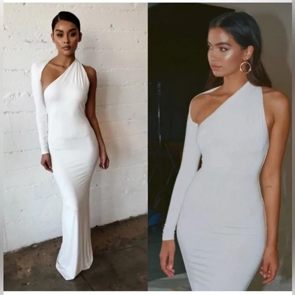 HOUSE OF CB MERVEILLE DRESS - WHITE MAXI DRESS NWT - Size S (Sold Out in Store) - Picture 2 of 4